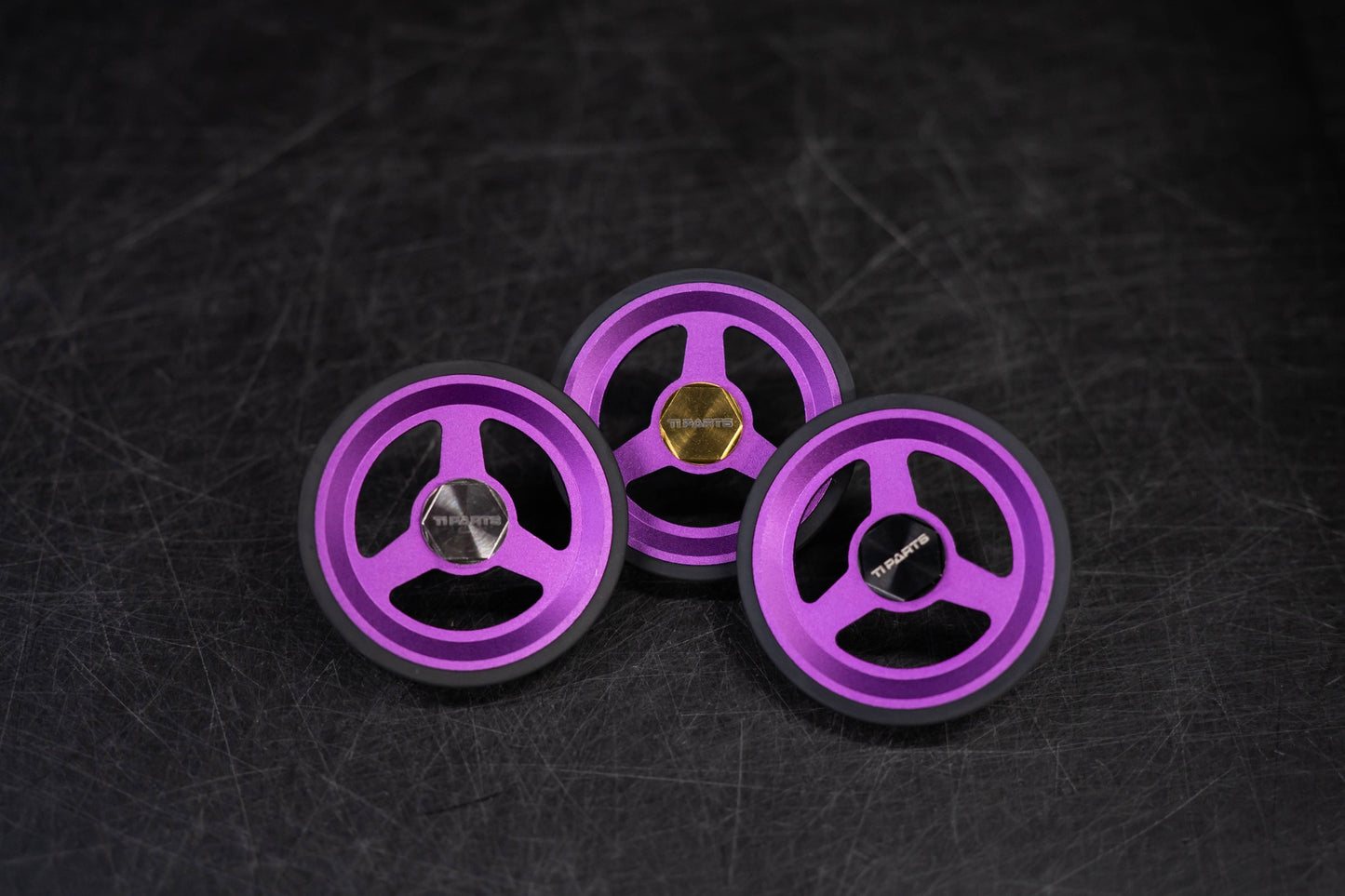 Ti Parts Workshop Aluminum Easy Wheel (66mm) (3-Spoke)