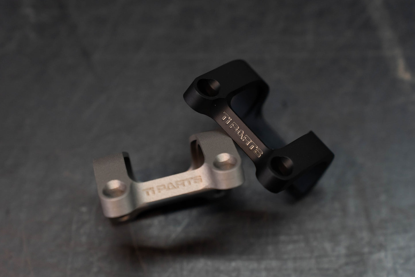 Ti Parts Workshop T Line titanium handlebar plate