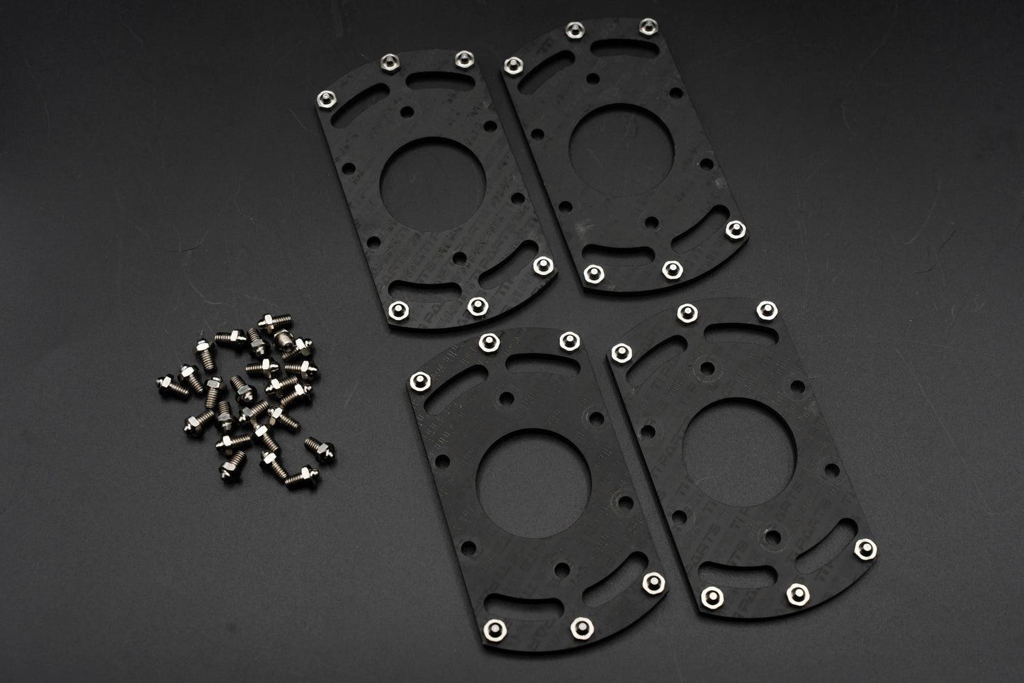 Ti Parts Workshop Titanium Hexagon/Circle Pedal Extension Plate