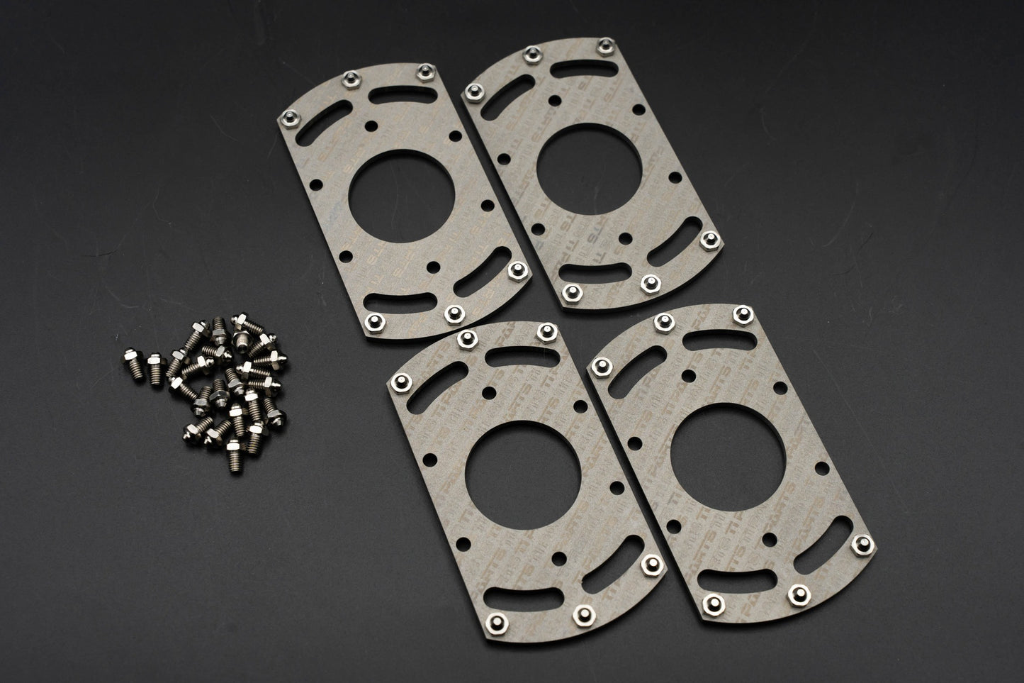 Ti Parts Workshop Titanium Hexagon/Circle Pedal Extension Plate