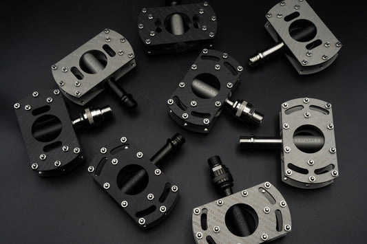 Ti Parts Workshop Titanium Hexagon/Circle Pedal Extension Plate