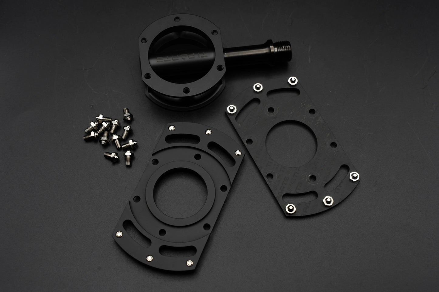Ti Parts Workshop Titanium Hexagon/Circle Pedal Extension Plate