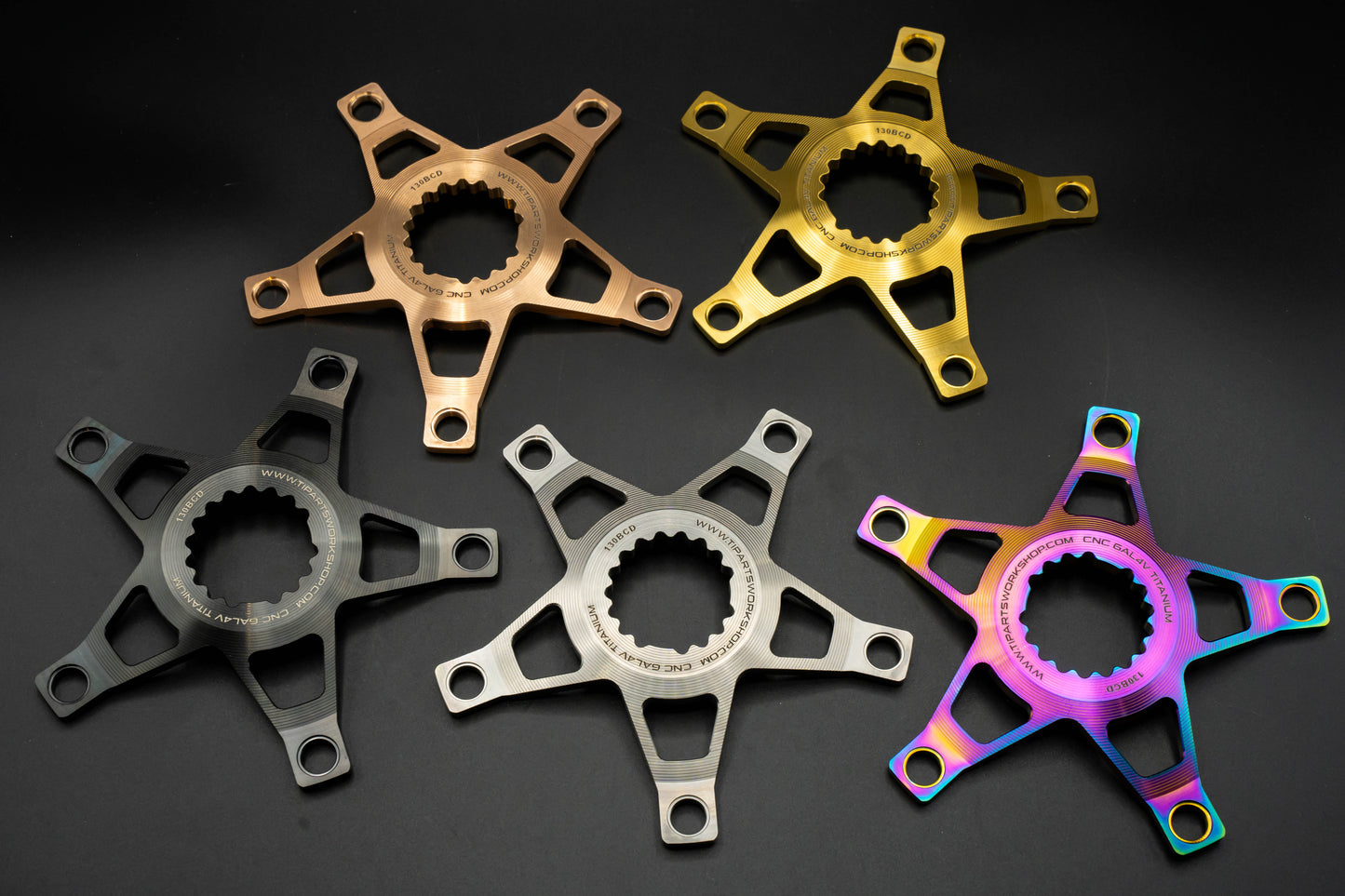 Ti Parts Workshop Titanium Spider Gen 1 (130 BCD) (T Line)