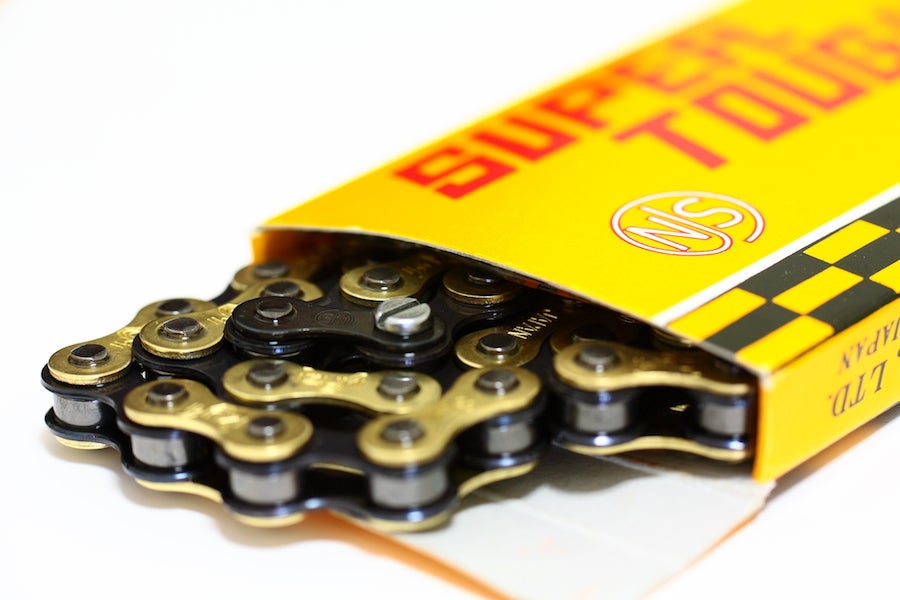 Izumi Model 'V' gold track racing chain (NJS)