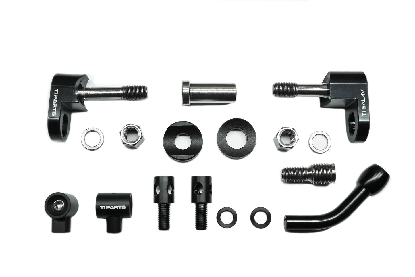 Ti Parts Workshop titanium eeBrake adapter + reverse wires guiding set for Brompton