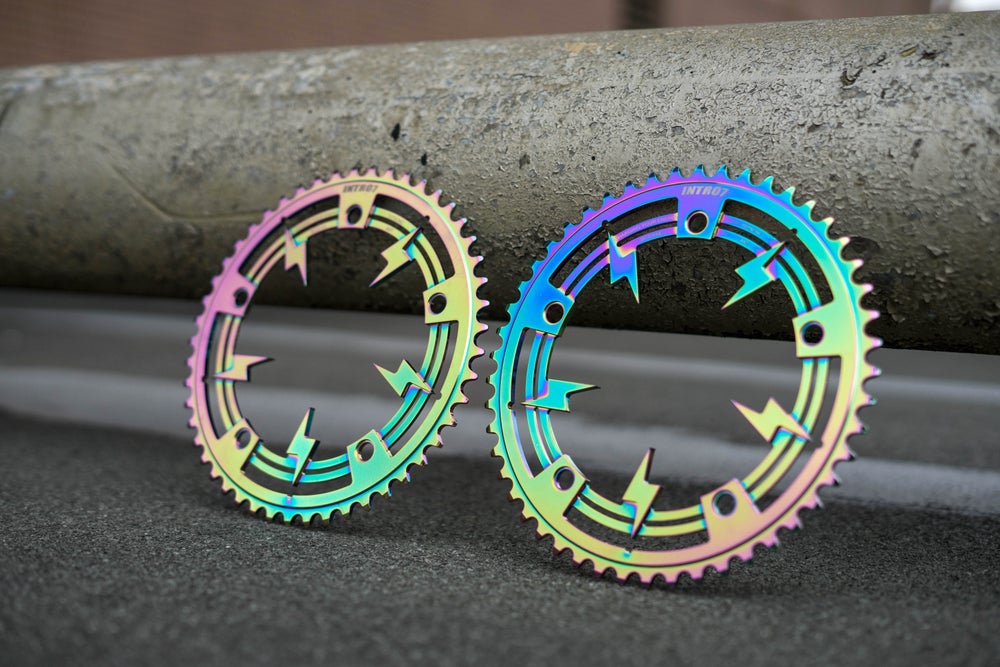 Oil slick mtb online chainring