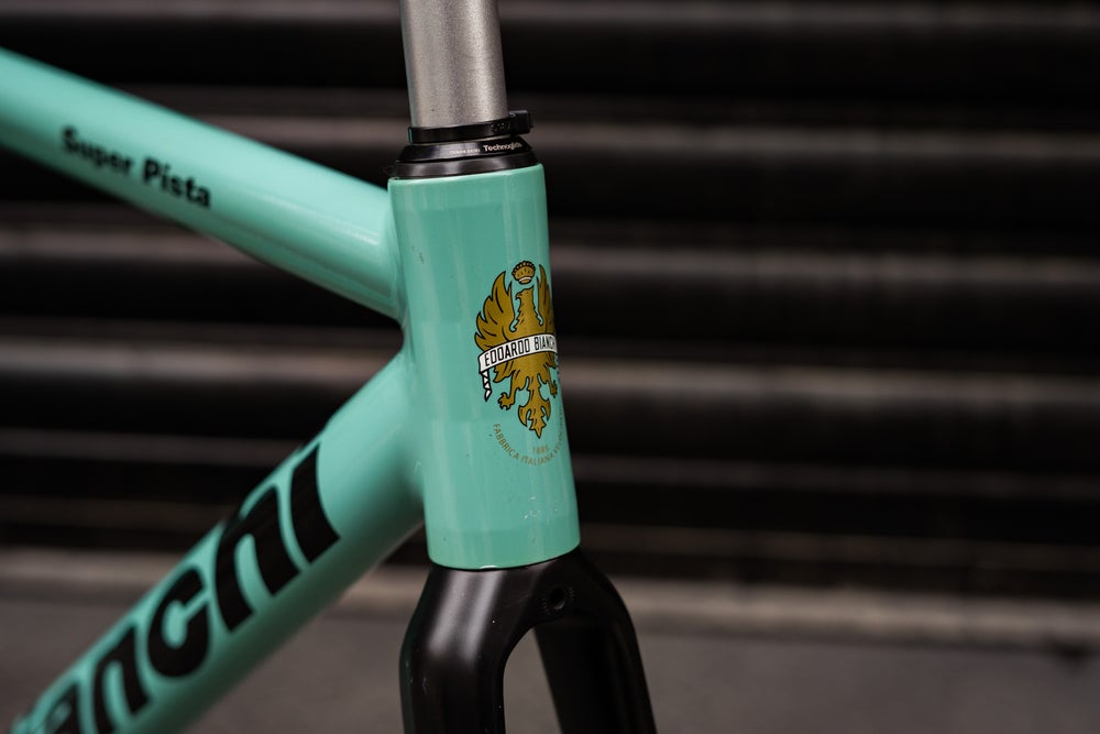 Bianchi Super Pista Celeste Frameset #1