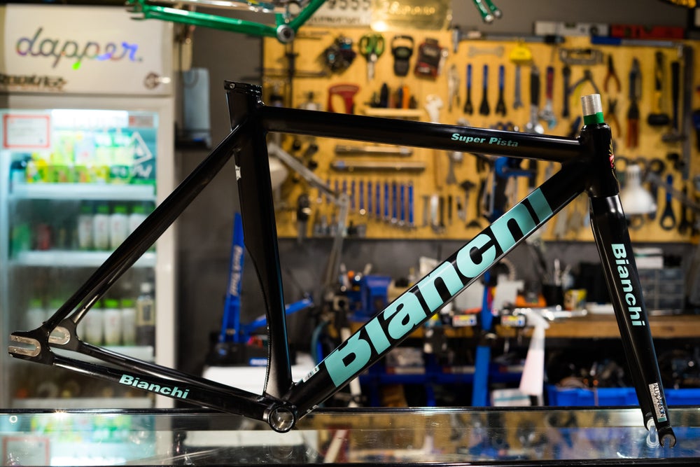 Bianchi Super Pista Black Frameset #1