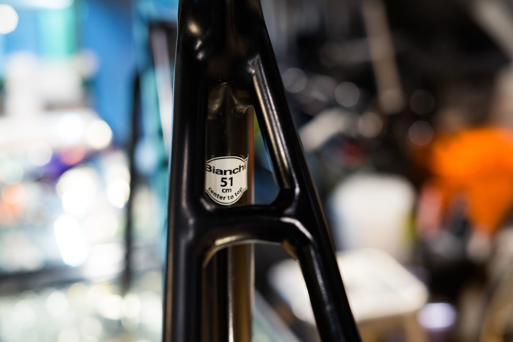 Bianchi Super Pista Black Frameset #1