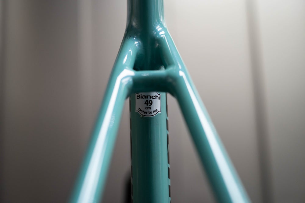 Bianchi Super Pista Celeste Frameset #5