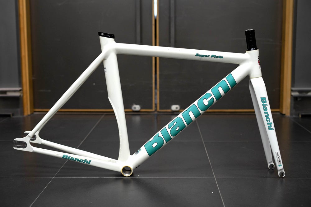 Bianchi Super Pista White Frameset #1