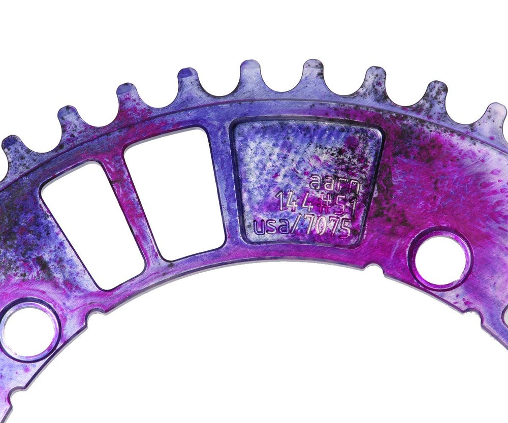 AARN x Retrogression 144# chainring - Purple Reign