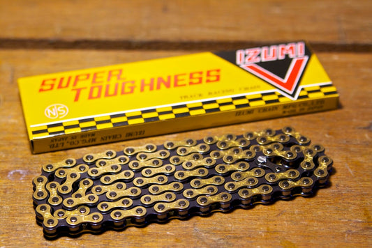 Izumi Model 'V' gold track racing chain (NJS)