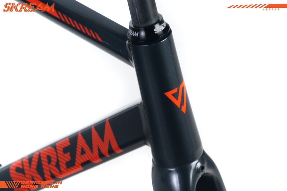 Skream Anodiz Frameset (Grey/Orange)