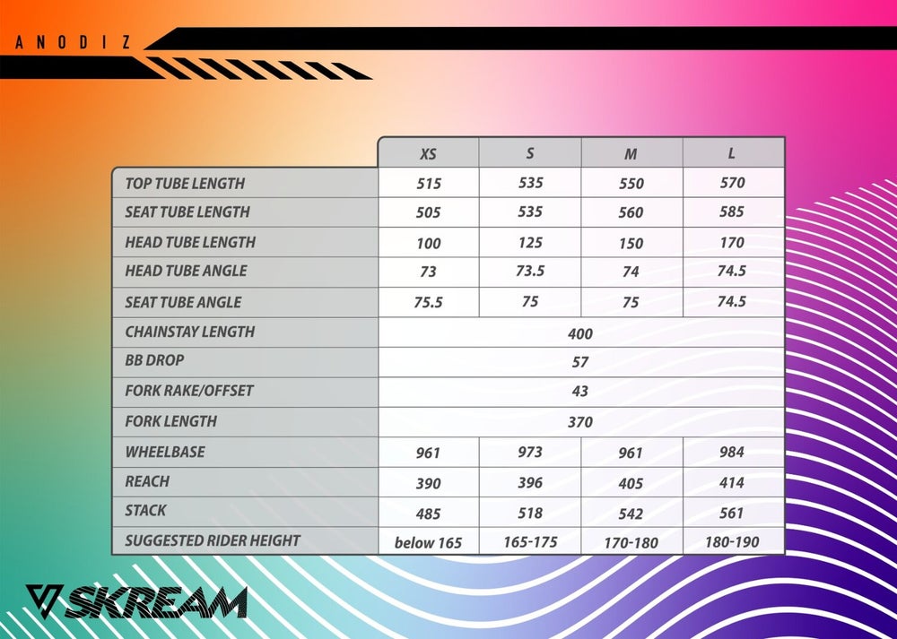 Skream Anodiz Frameset (Grey/Orange)