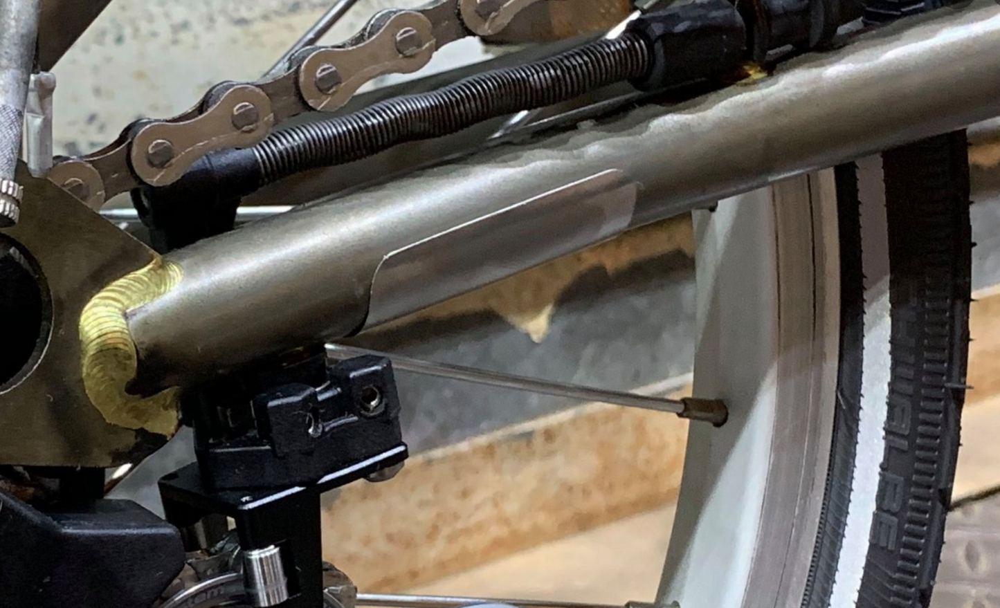Ti Parts Workshop Titanium Chain Stay Guard – le velo Cycling Workshop