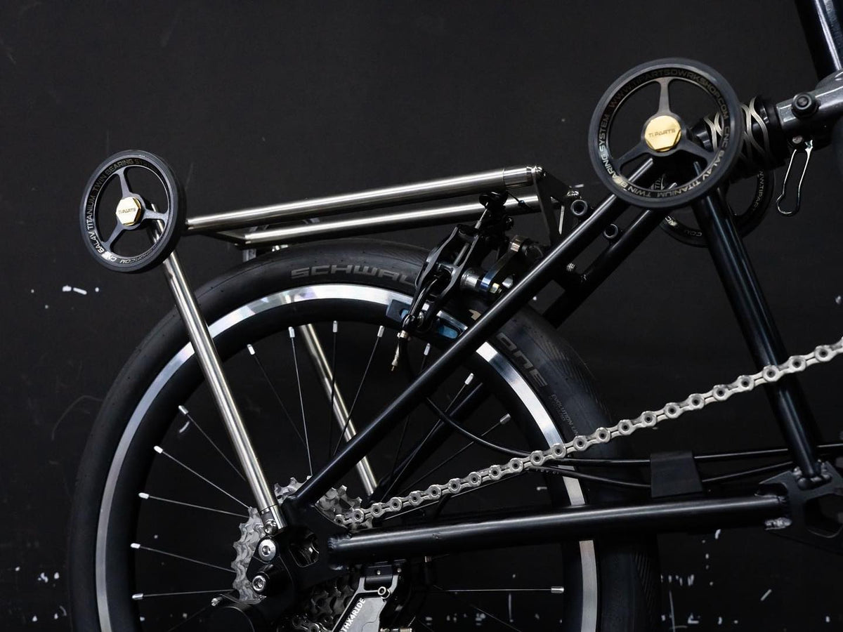 Ti2 Rear Ti Parts Workshop Titanium Rear Rack – le velo Cycling Workshop