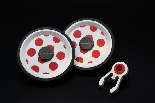 Ti Parts Workshop KOM Edition 66mm EZY Wheels & Titanium Stem Knob Catcher