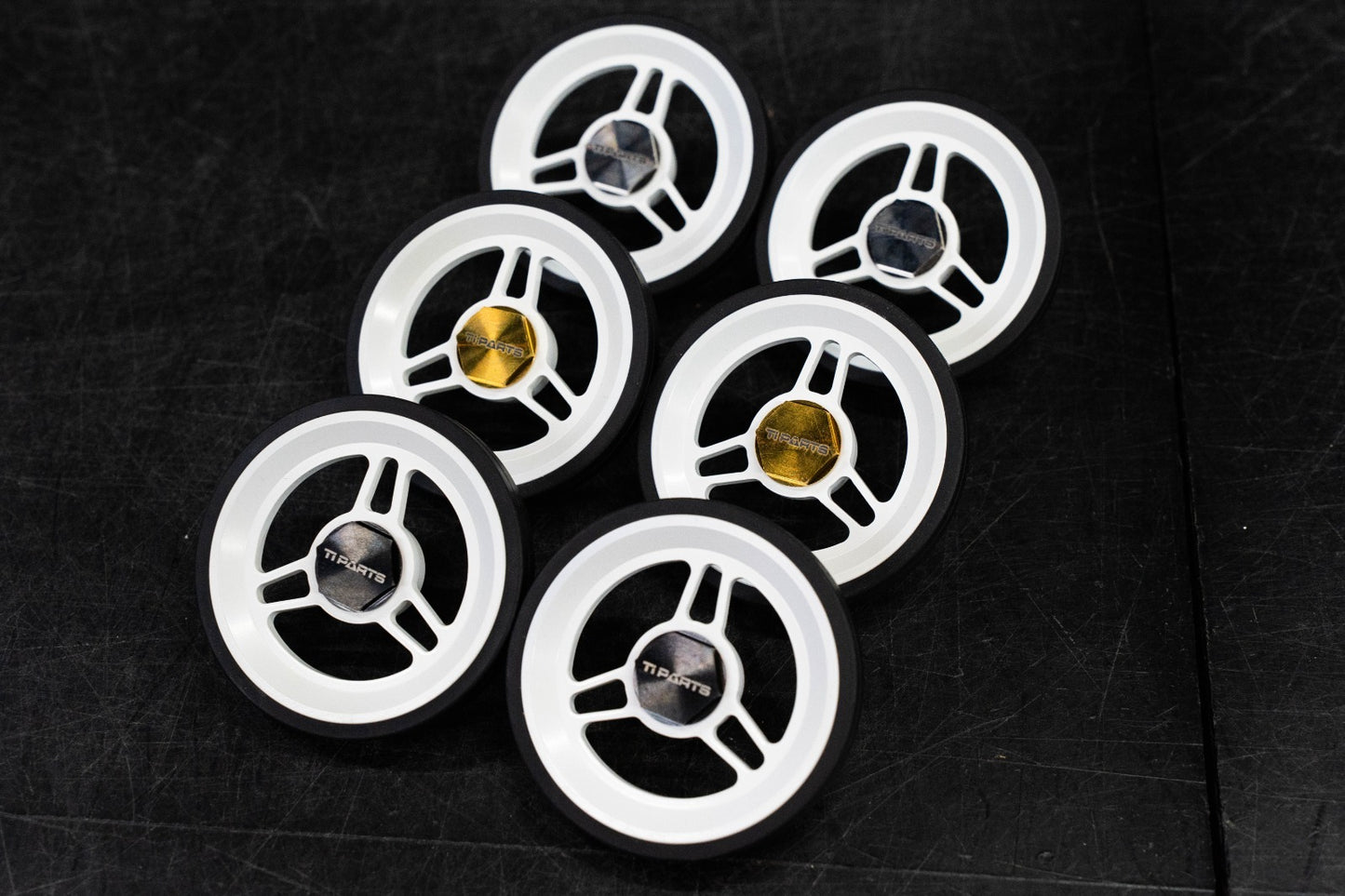 Ti Parts Workshop 66mm Aluminum 3-Spoke Easy Wheel(Christmas special edition)