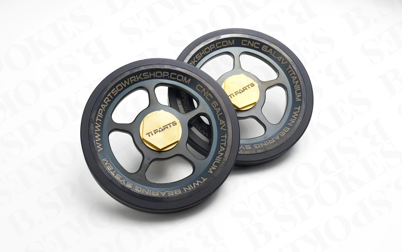Ti Parts Workshop Titanium Easy Wheel (66mm) (5-Spoke)