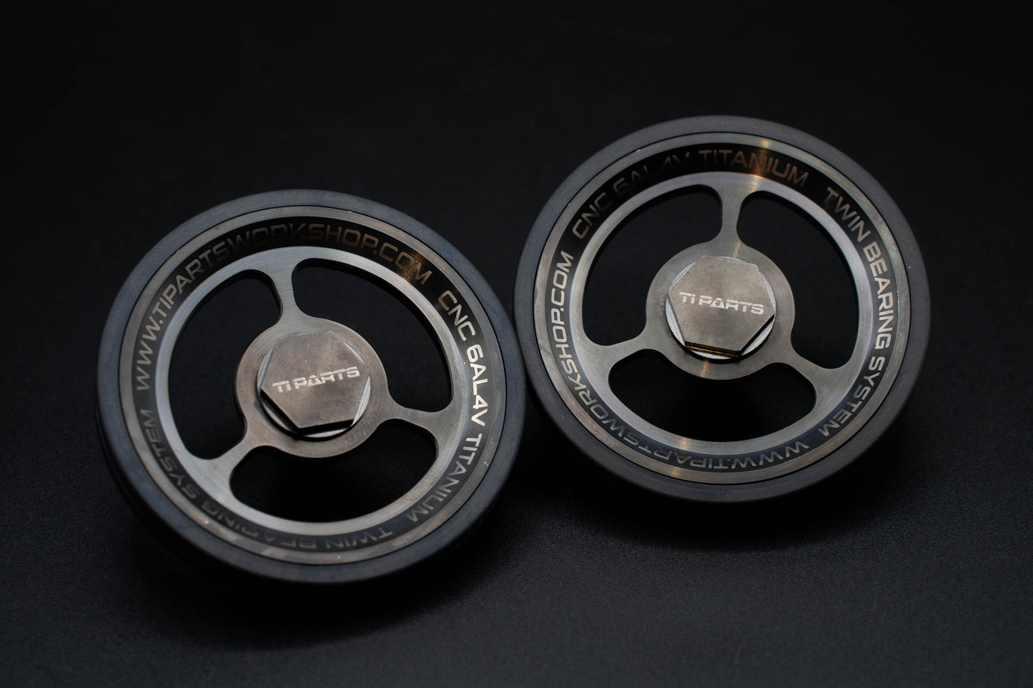 Ti Parts Workshop Titanium Easy Wheel (66mm) (3-Spoke)