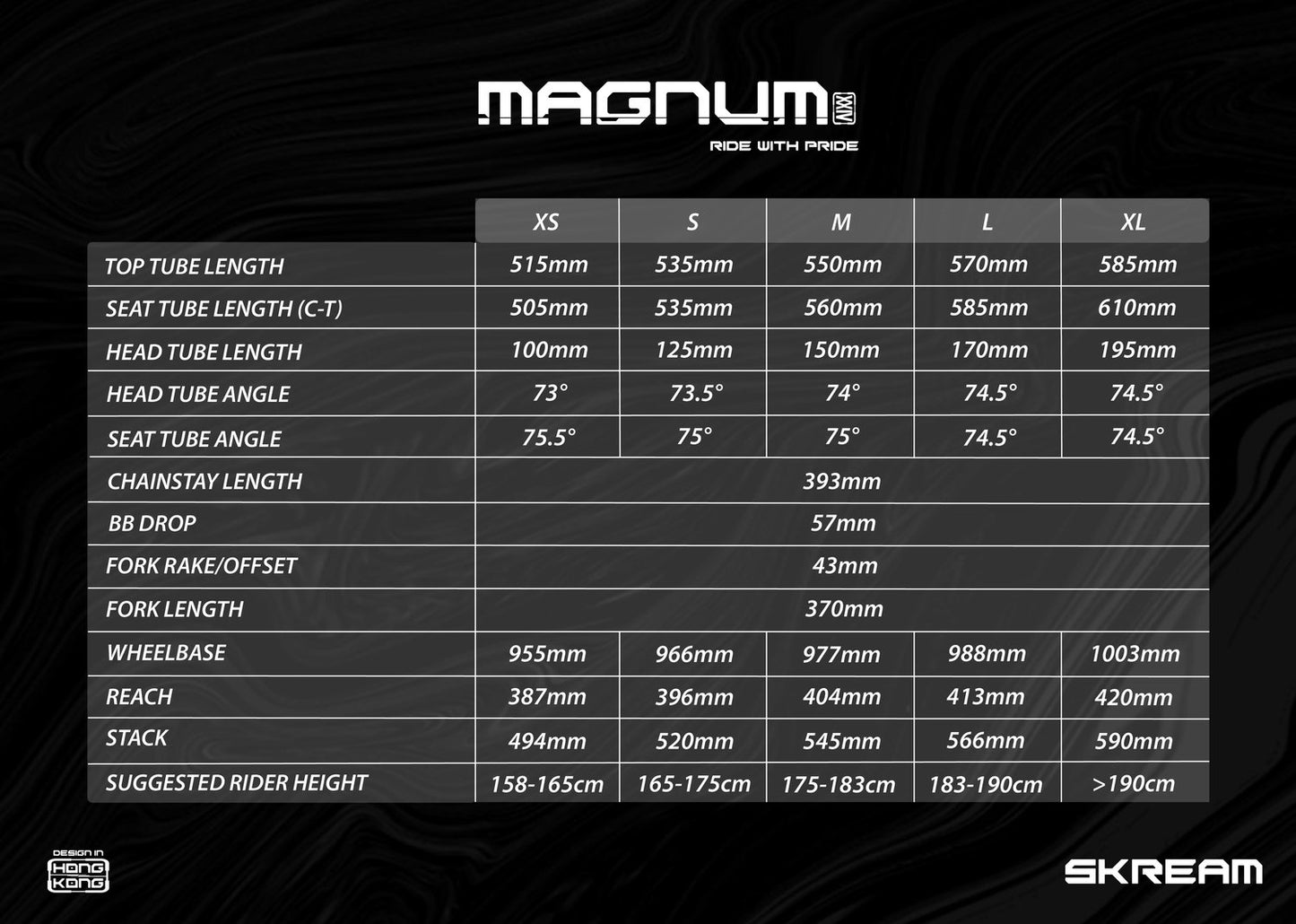 Skream Magnum24 Frameset (Smokey Blue Limited Edition)