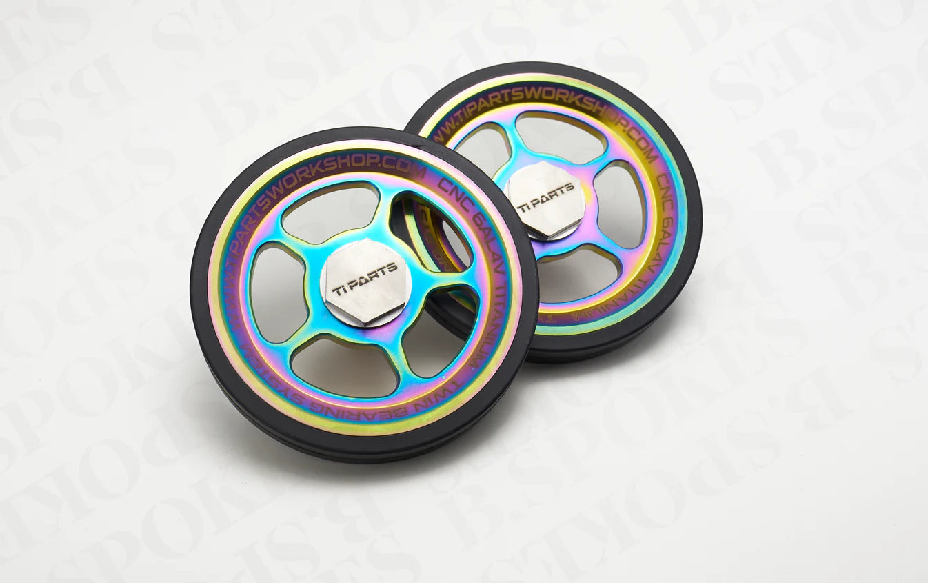 Ti Parts Workshop Titanium Easy Wheel (66mm) (5-Spoke)