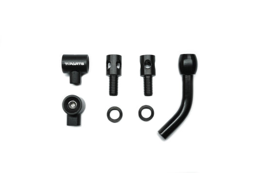 Ti Parts Workshop titanium eeBrake adapter + reverse wires guiding set for Brompton
